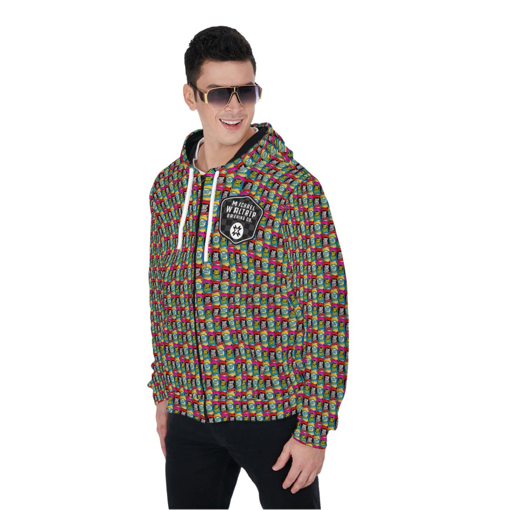 Waltrip Brewing-Nice Cans-Shield-Zip Up Hoodie With Pocket