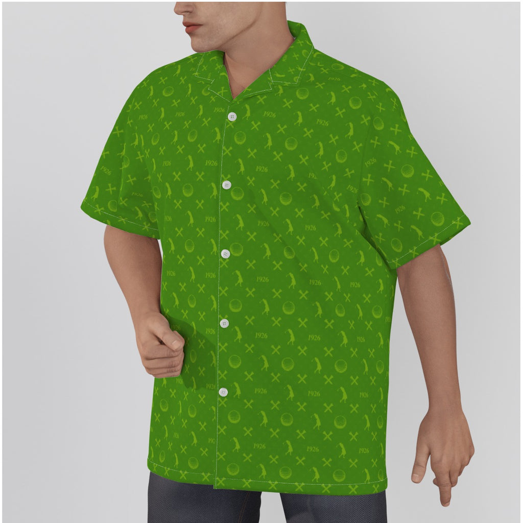 Sally-All-Over Print Men's Hawaiian Shirt With Button Closure