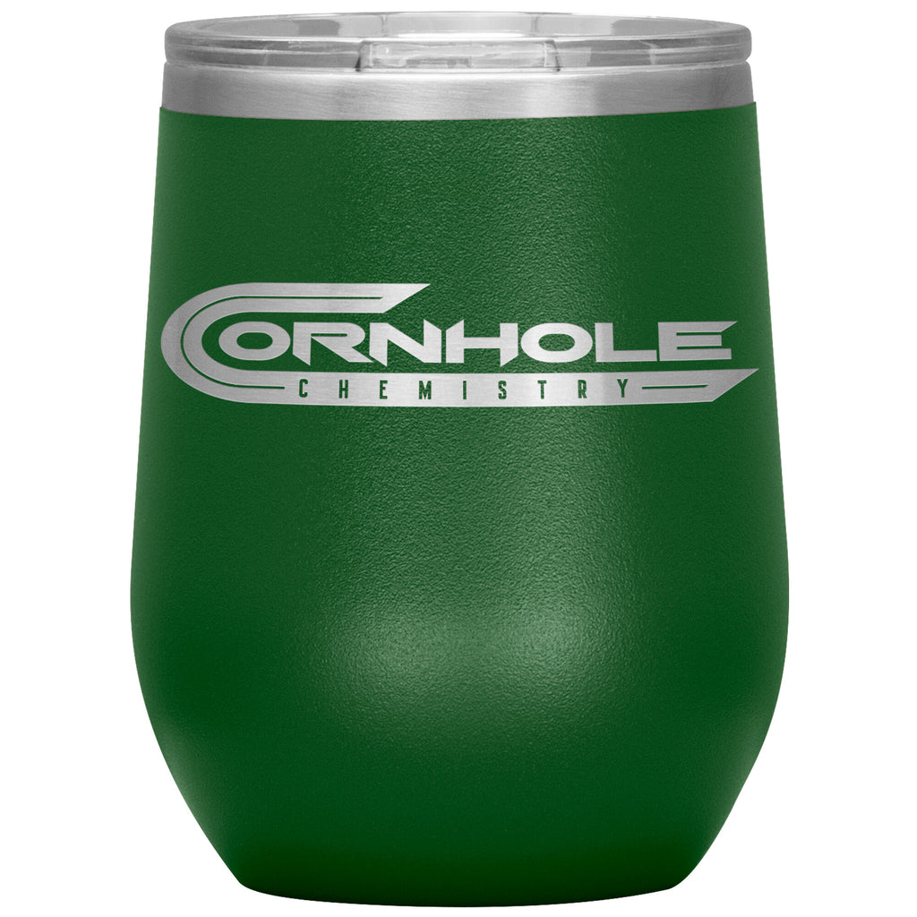 Cornhole Chemistry-12oz Wine Insulated Tumbler