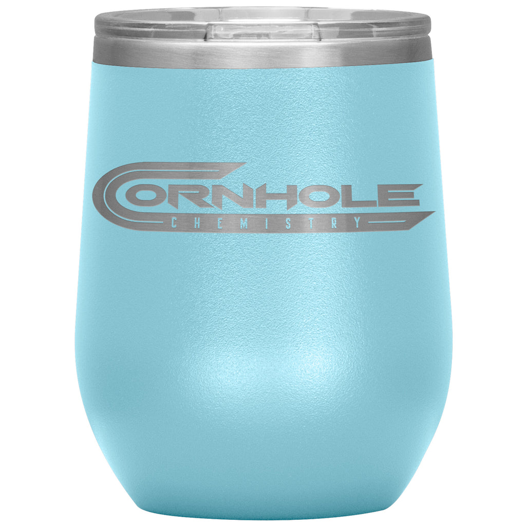 Cornhole Chemistry-12oz Wine Insulated Tumbler