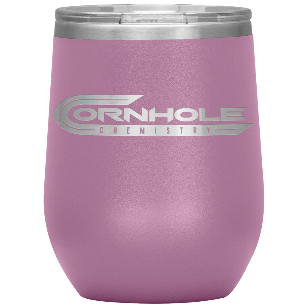 Cornhole Chemistry-12oz Wine Insulated Tumbler