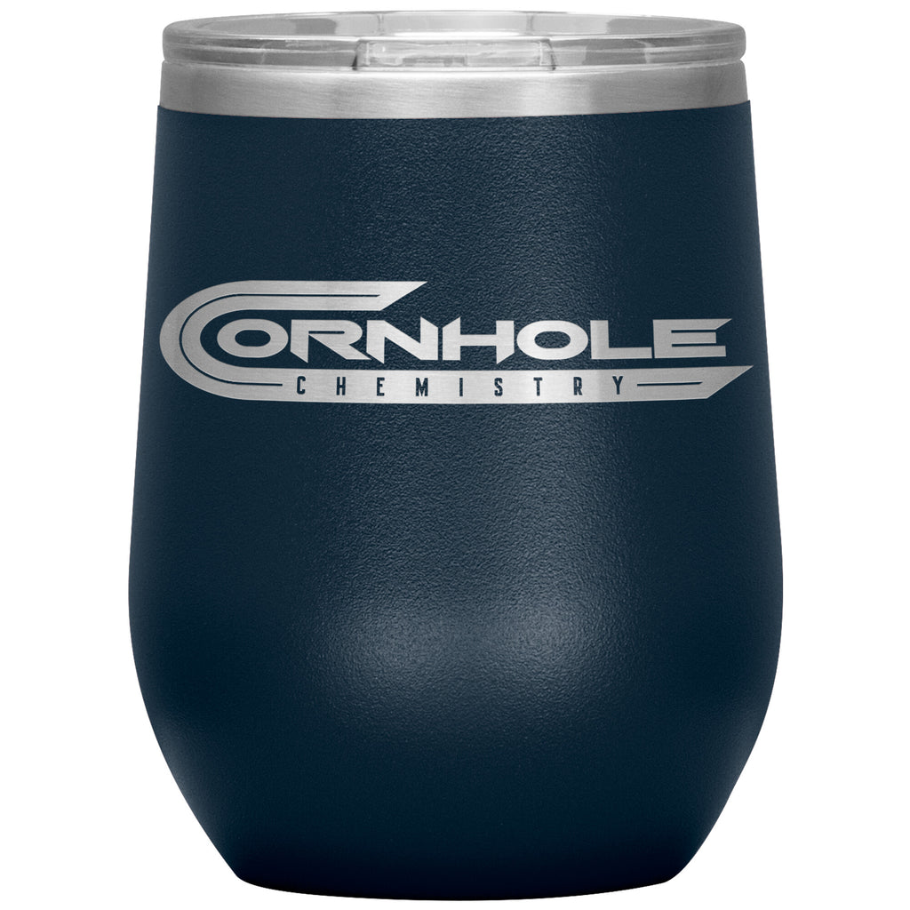 Cornhole Chemistry-12oz Wine Insulated Tumbler