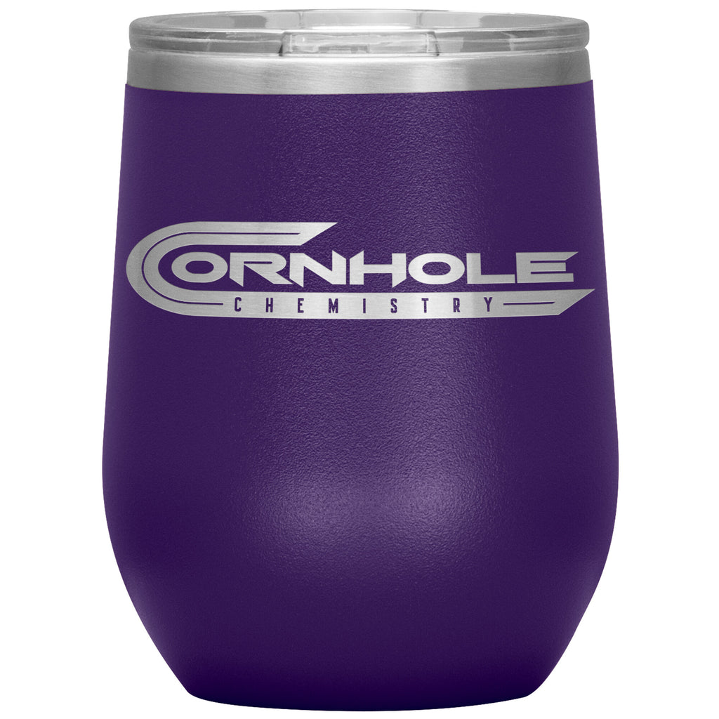 Cornhole Chemistry-12oz Wine Insulated Tumbler
