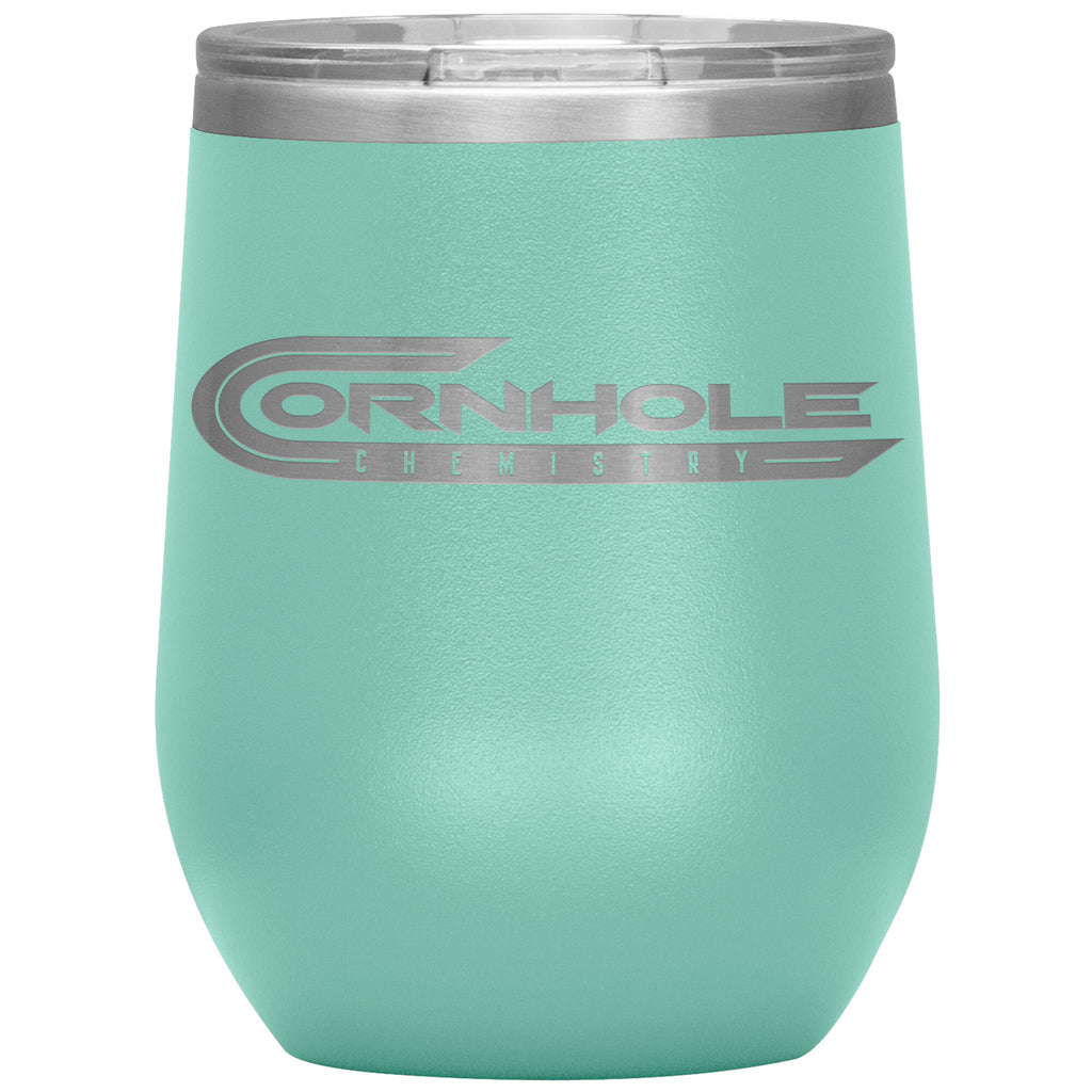 Cornhole Chemistry-12oz Wine Insulated Tumbler