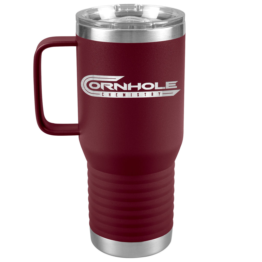 Cornhole Chemistry-20oz Travel Tumbler
