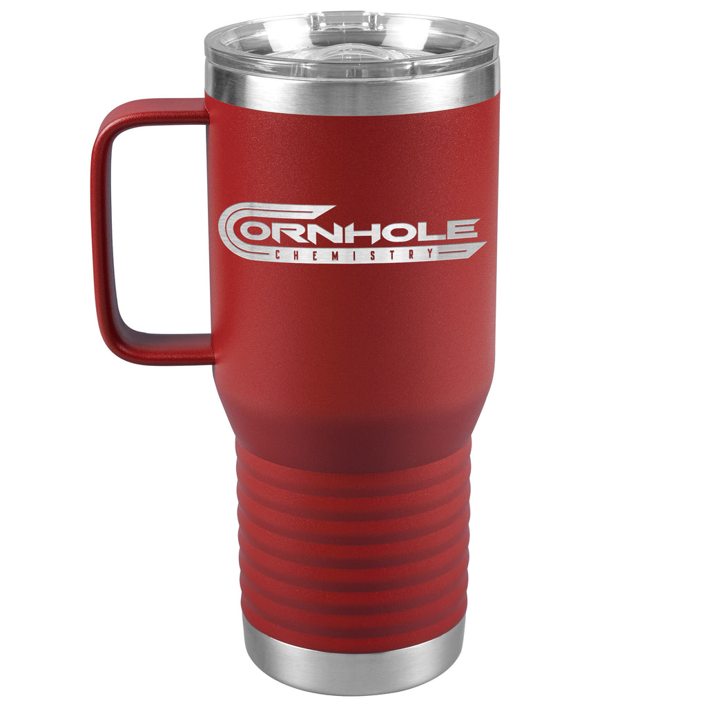Cornhole Chemistry-20oz Travel Tumbler