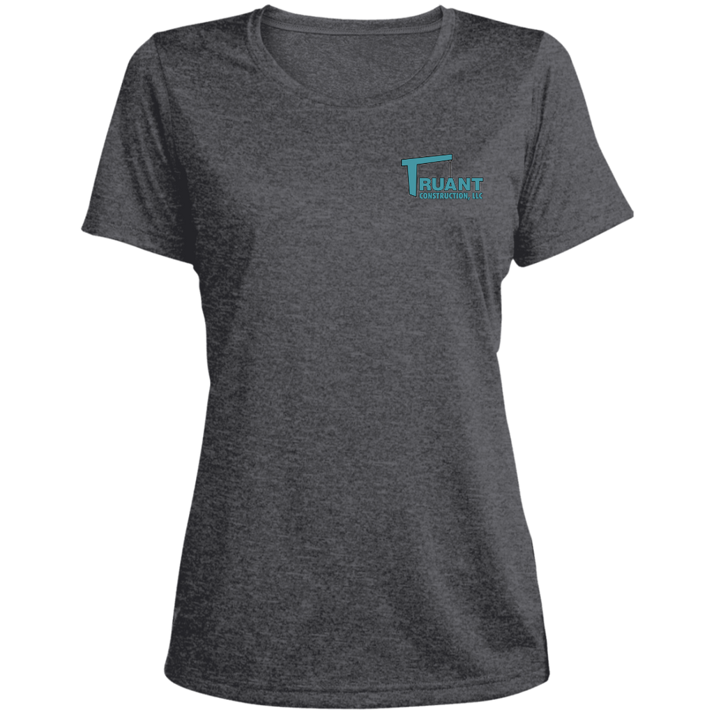 LST360 Ladies' Heather Scoop Neck Performance Tee