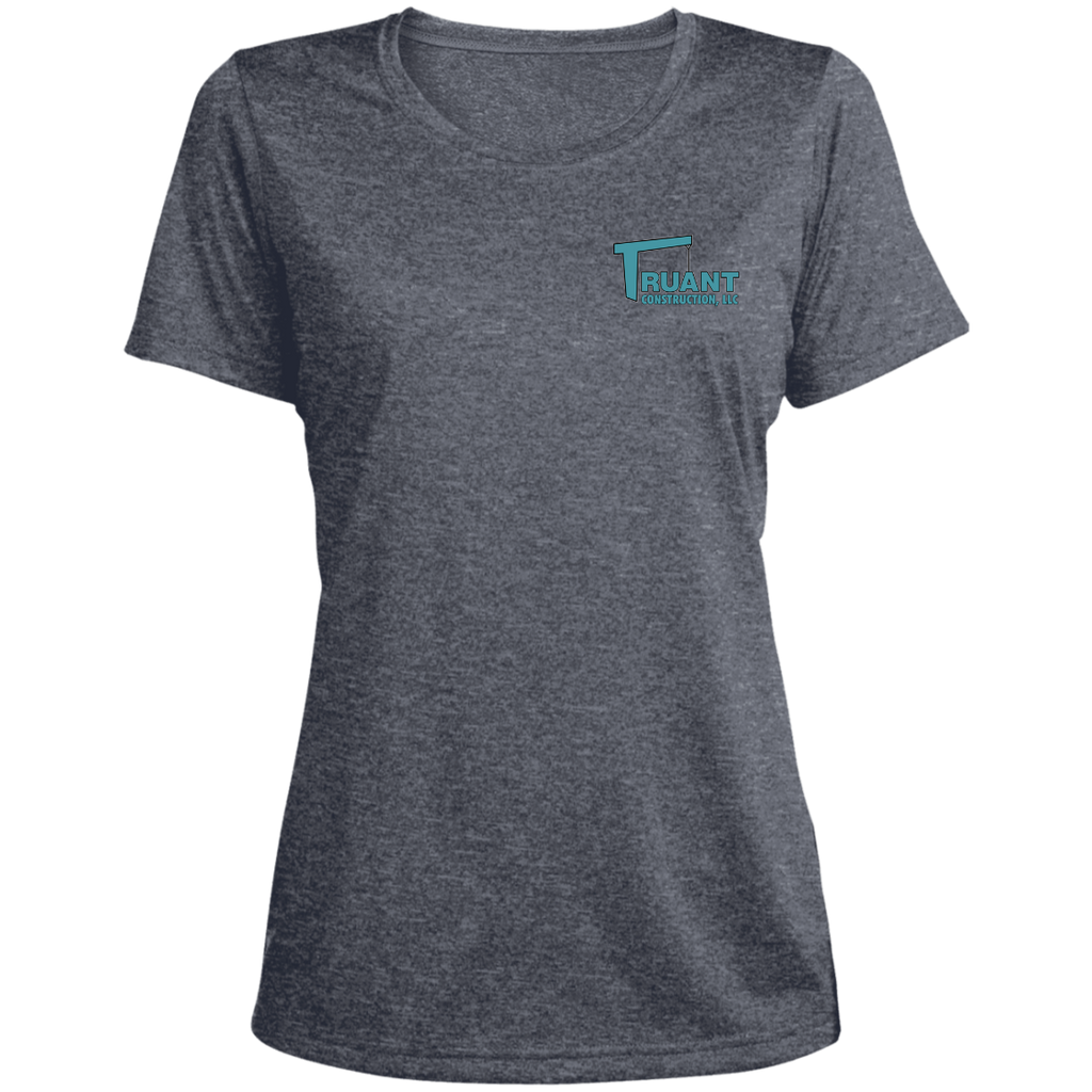 LST360 Ladies' Heather Scoop Neck Performance Tee