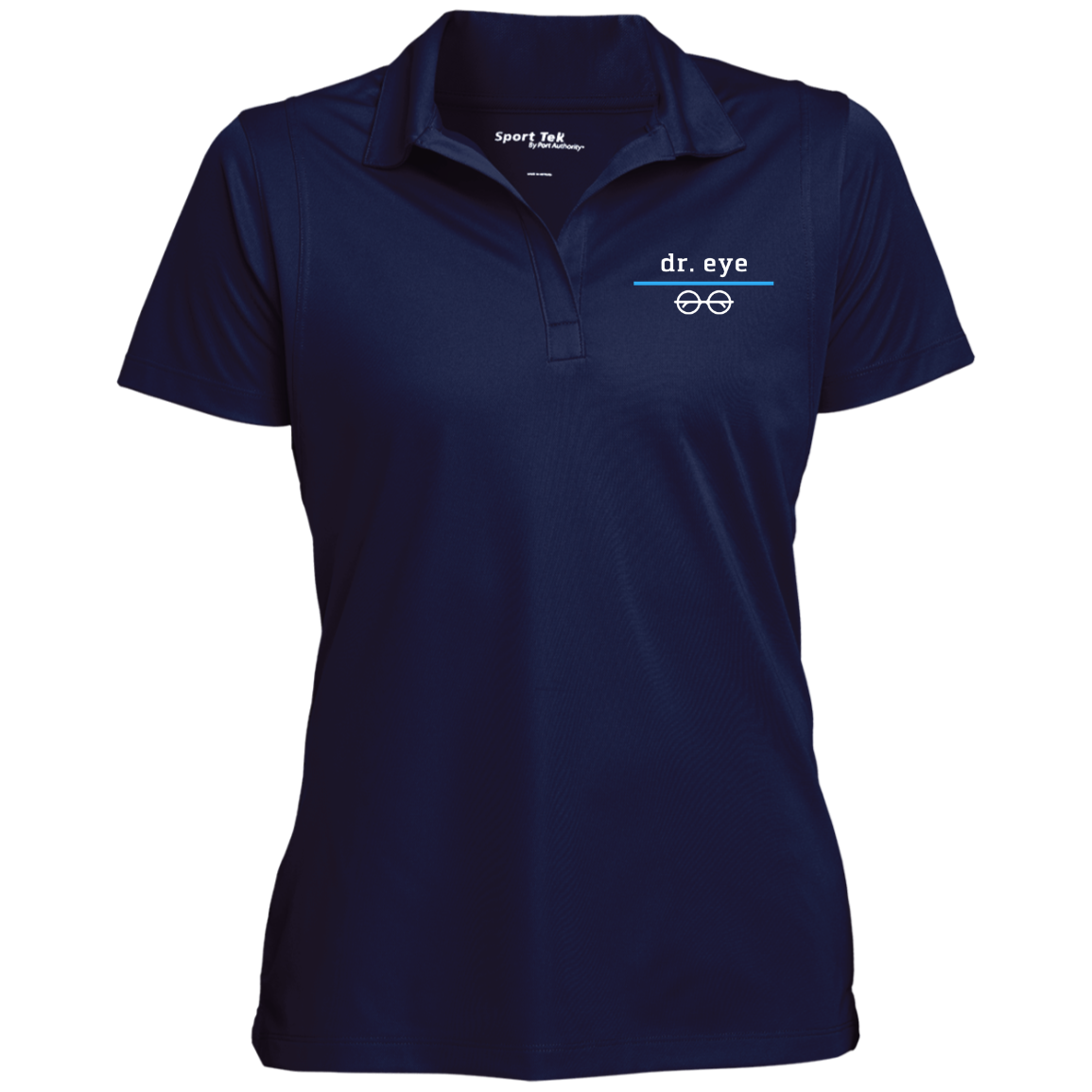 Dr. Eye-Women's Micropique Tag-Free Flat-Knit Collar Polo