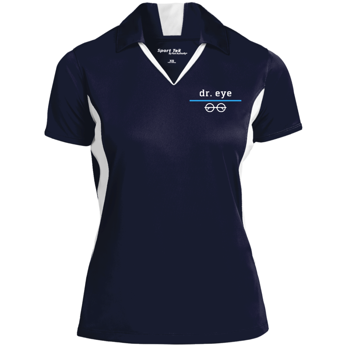Dr. Eye-Ladies' Colorblock Performance Polo
