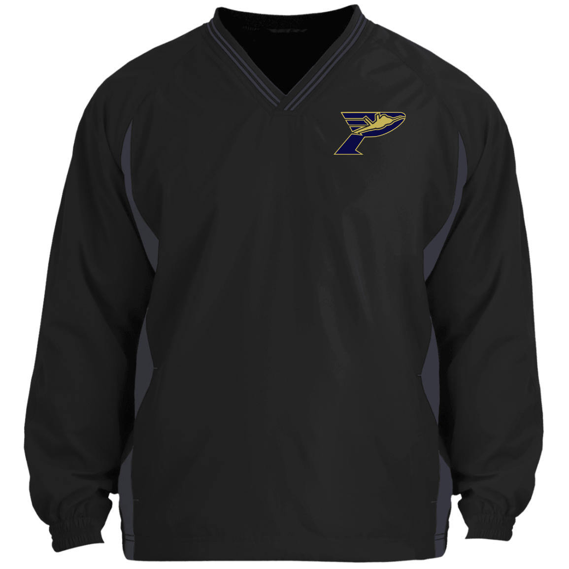 Pima Pilots-Tipped V-Neck Wind Shirt