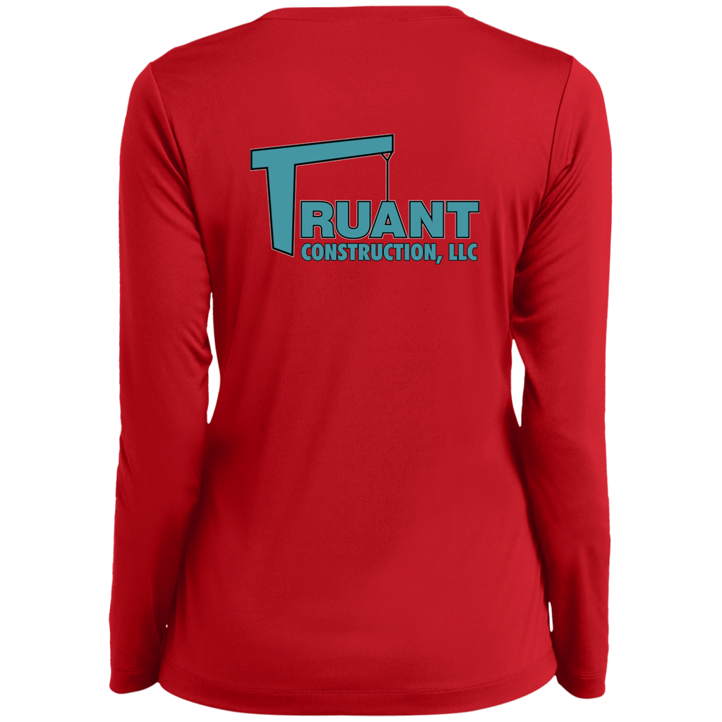 LST353LS Ladies’ Long Sleeve Performance V-Neck Tee