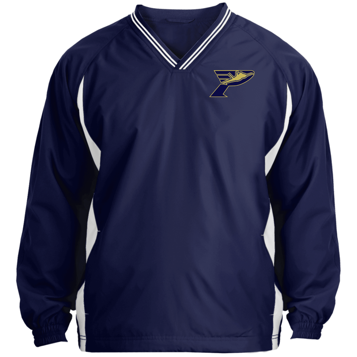 Pima Pilots-Tipped V-Neck Wind Shirt