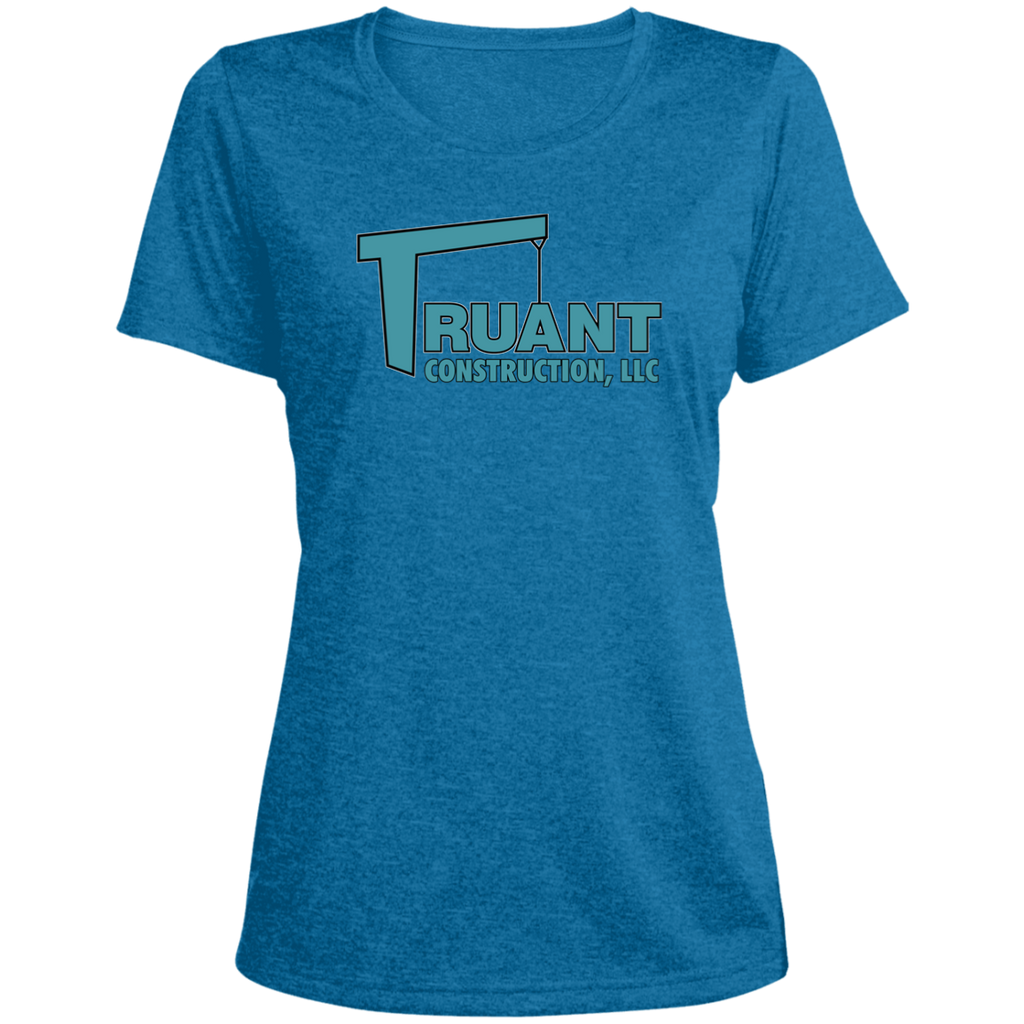 truant final polo LST360 Ladies' Heather Scoop Neck Performance Tee