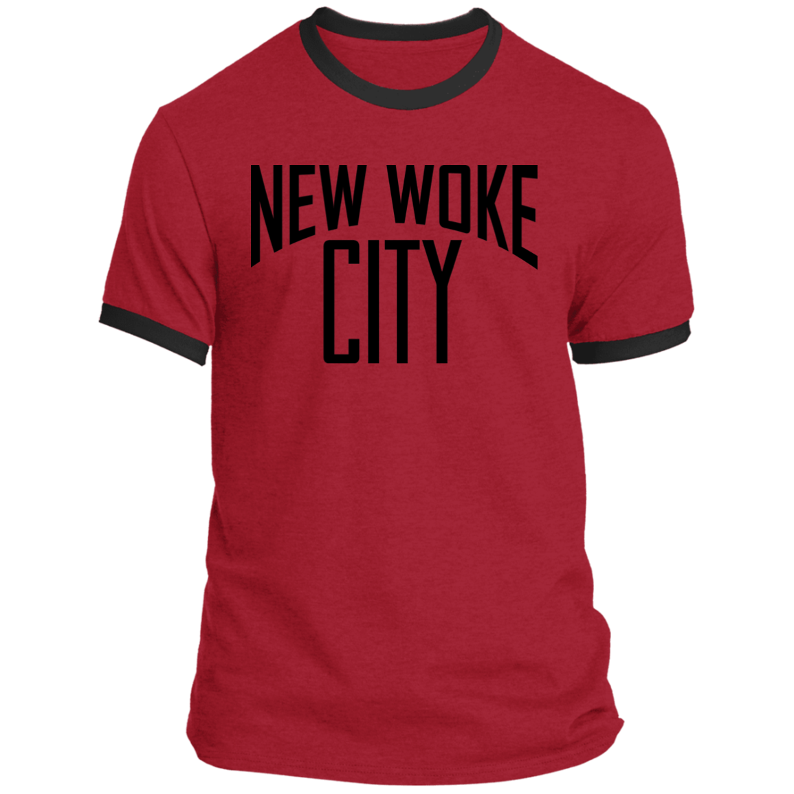 New Woke City-Ringer Tee