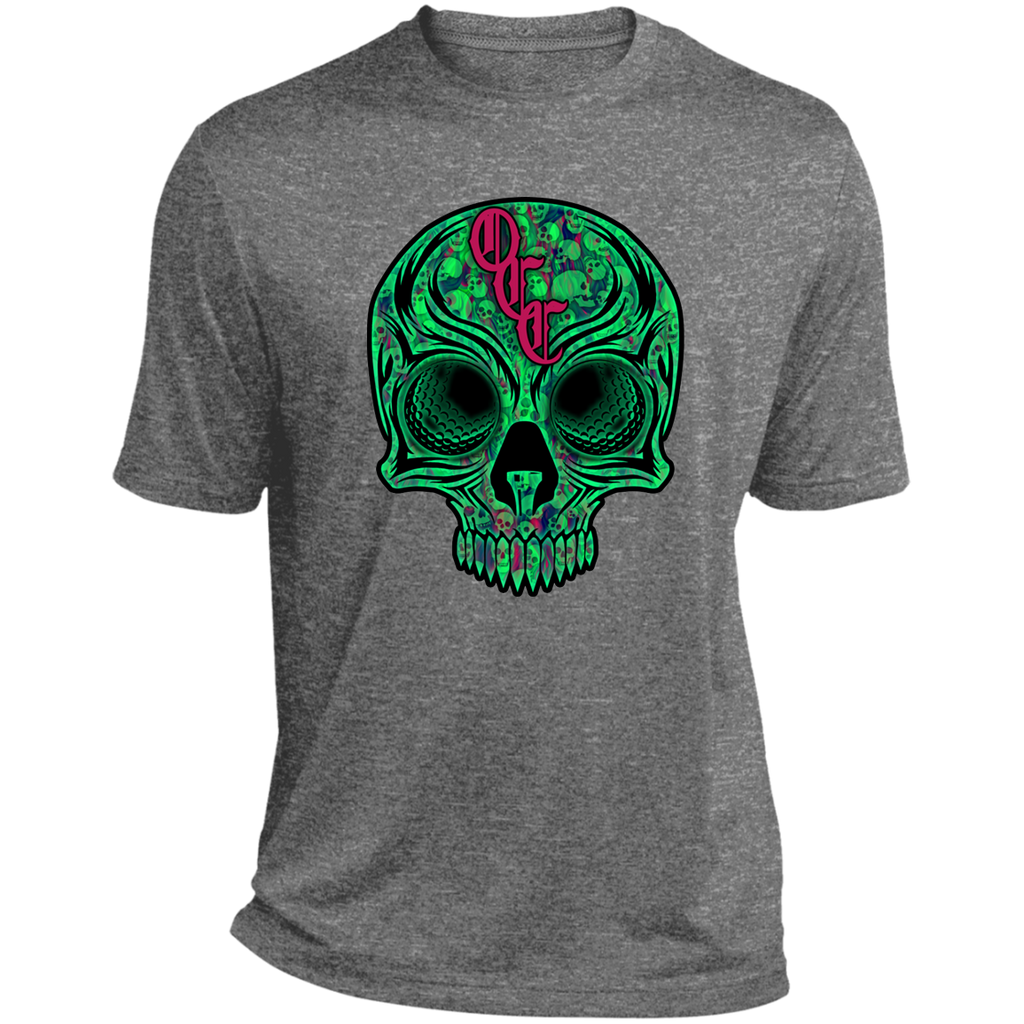 OCC SKULL 1 GRN ST360 Heather Performance Tee
