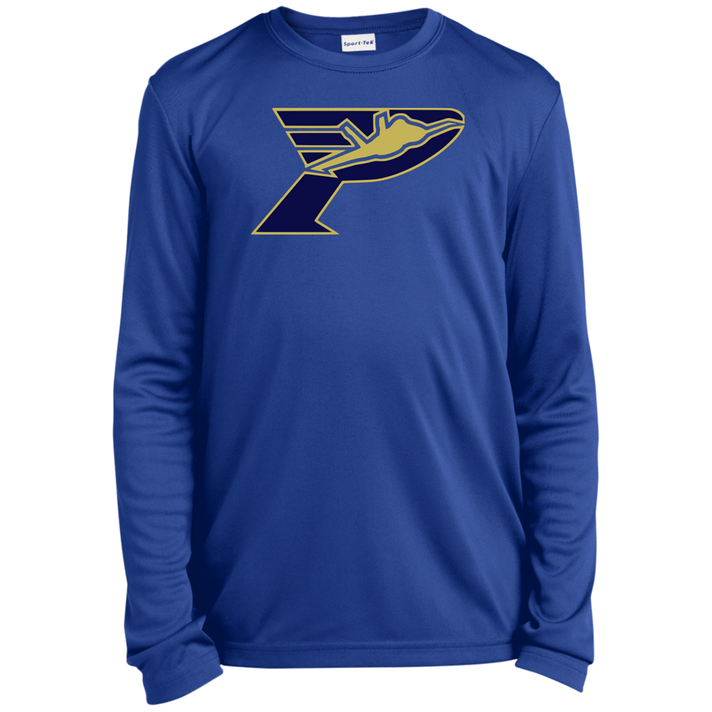 Pima Pilots-Youth Long Sleeve Performance Tee