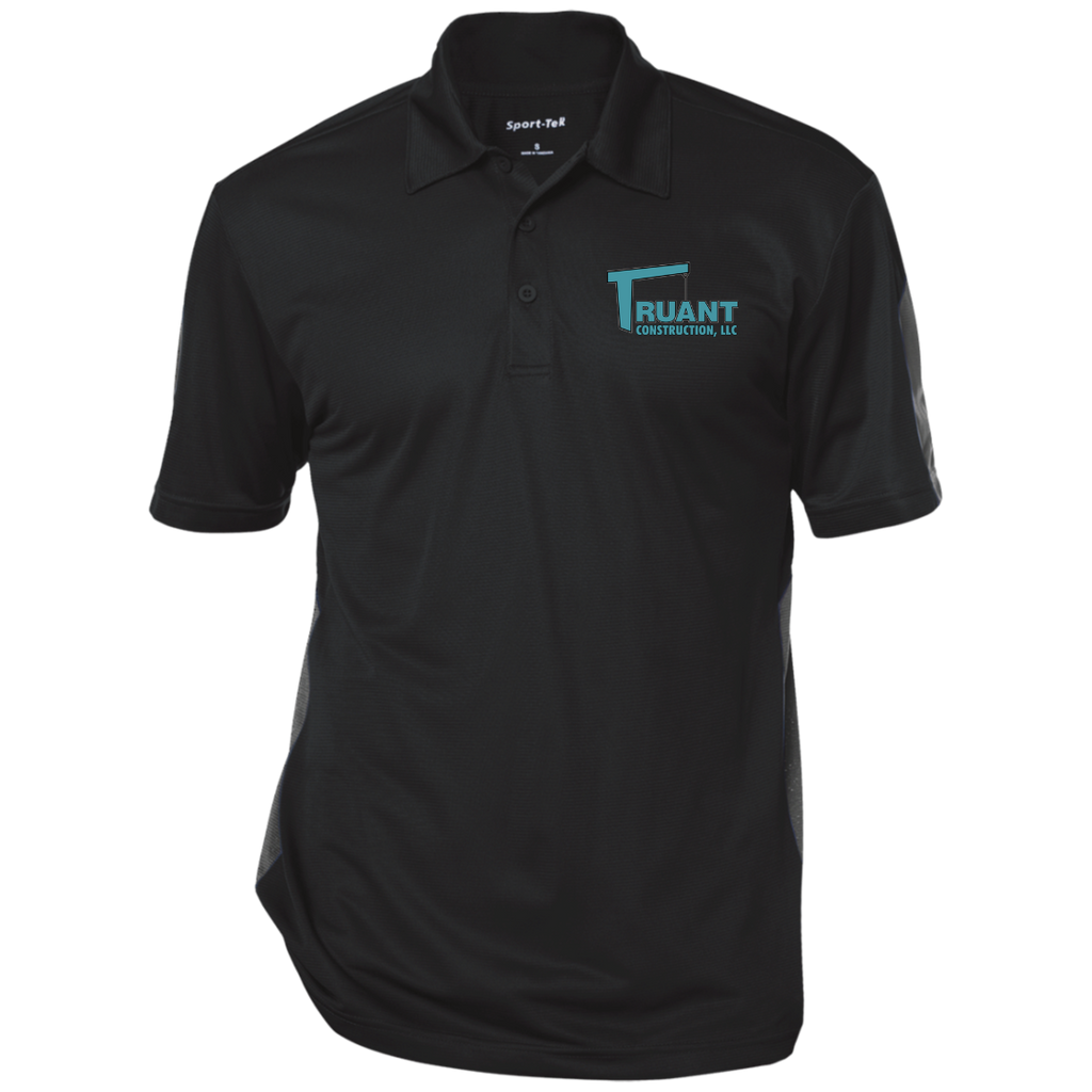 truant final polo ST695 Performance Textured Three-Button Polo