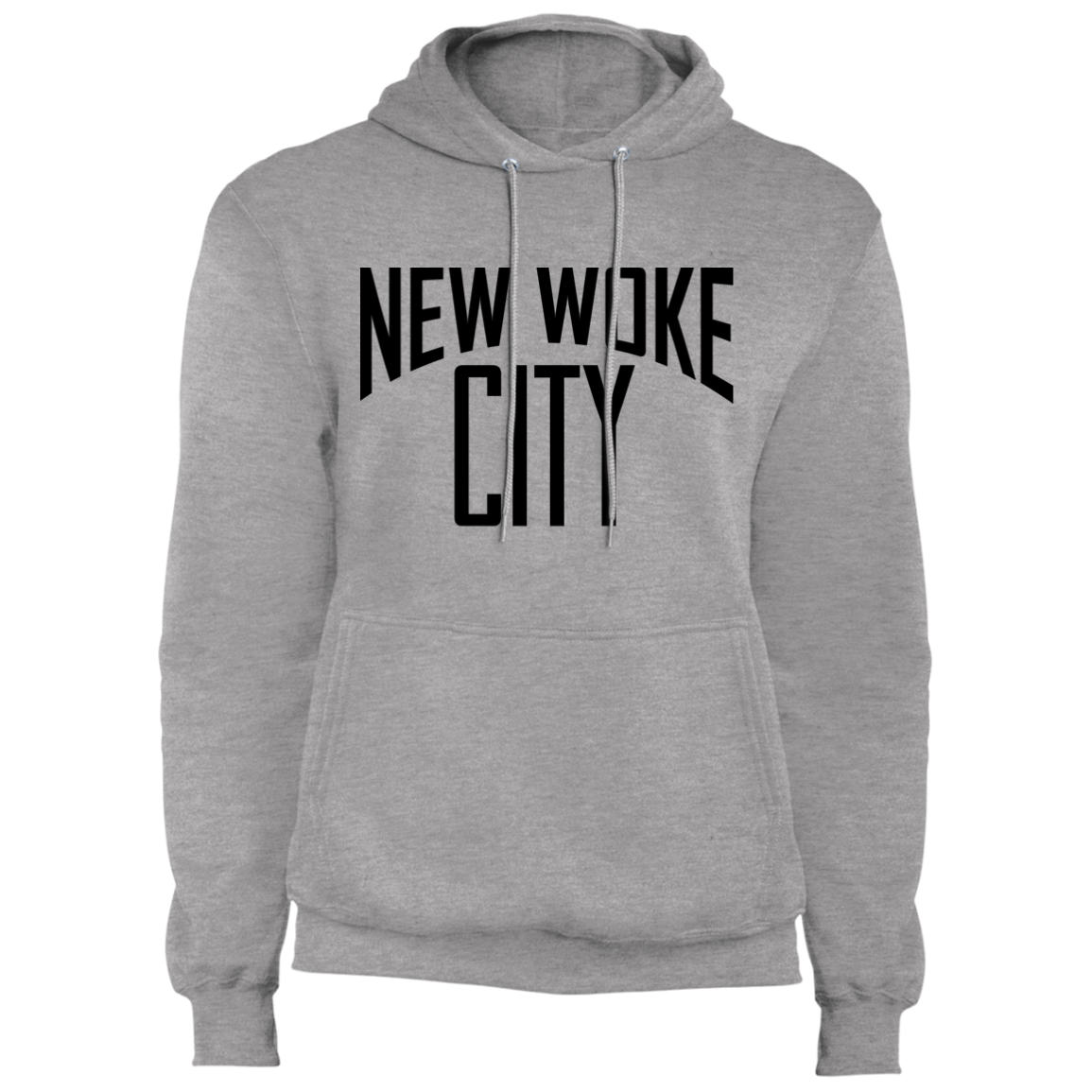New Woke City-Core Fleece Pullover Hoodie