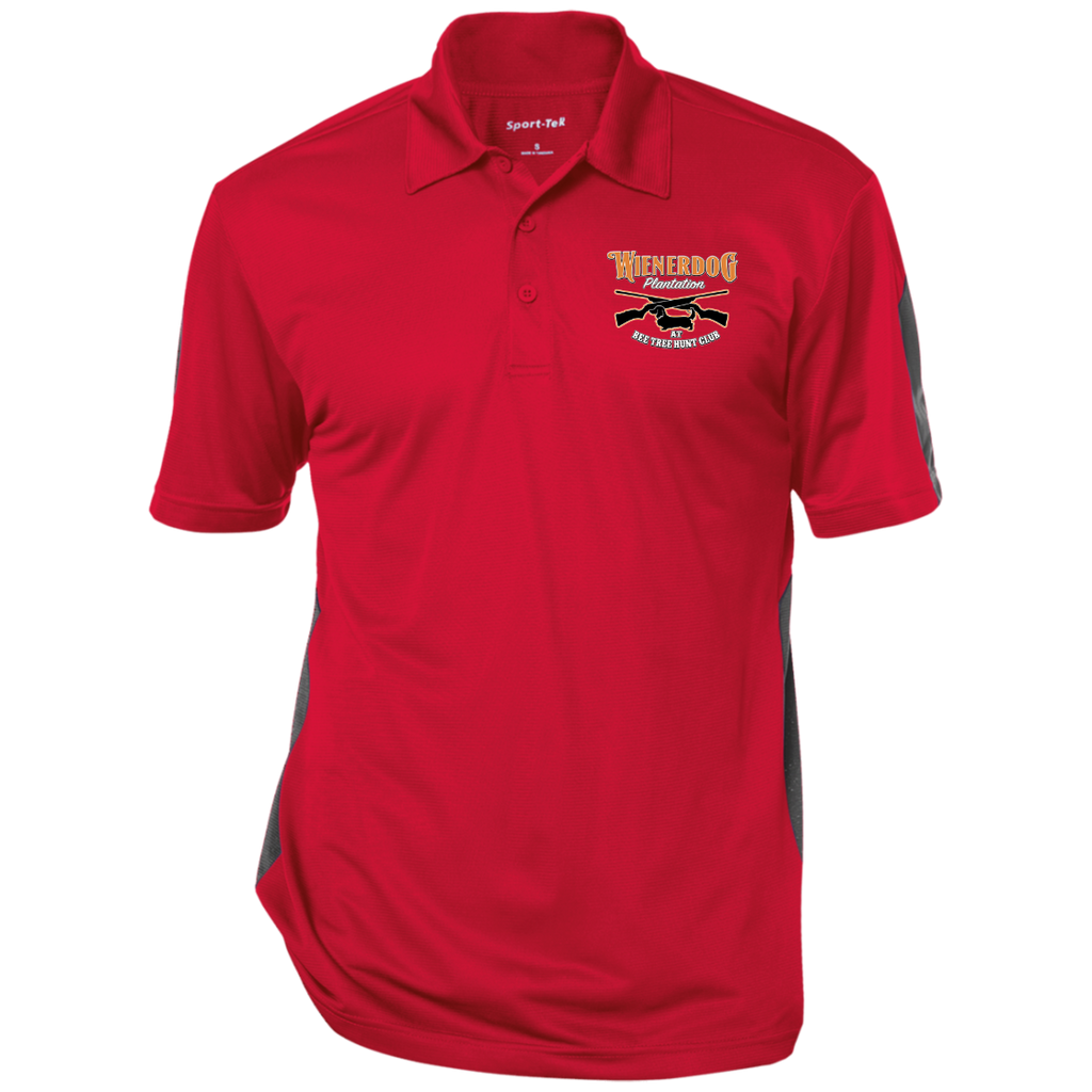 wienerdog polo ST695 Performance Textured Three-Button Polo