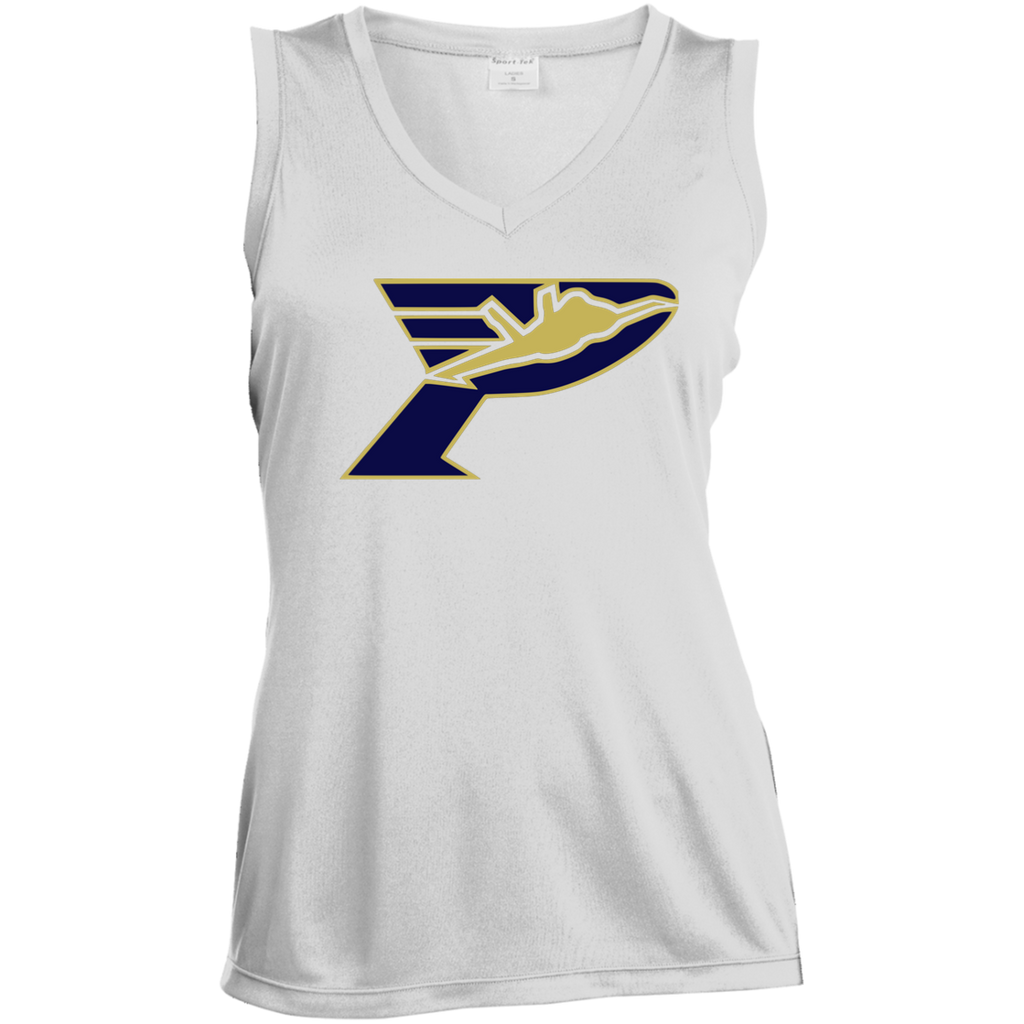 Pima Pilots-Ladies' Sleeveless V-Neck Performance Tee