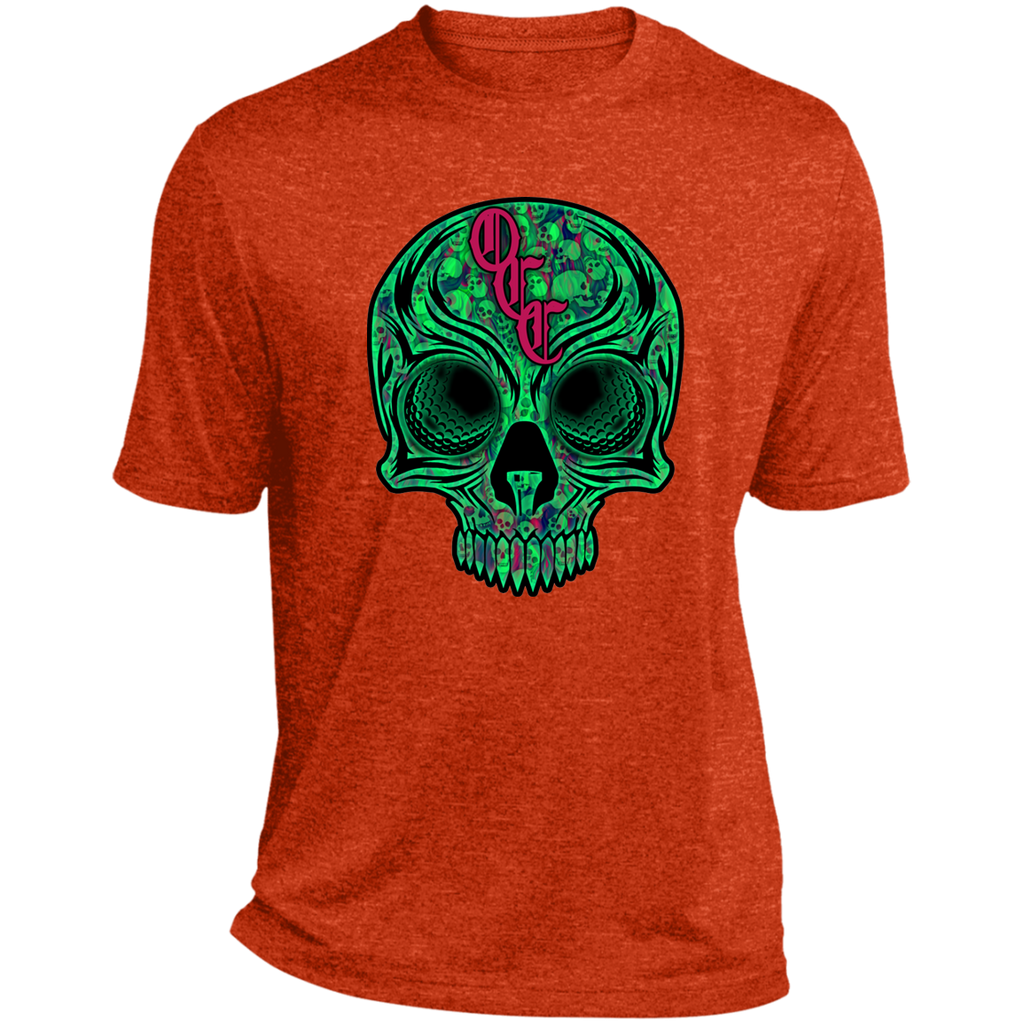OCC SKULL 1 GRN ST360 Heather Performance Tee