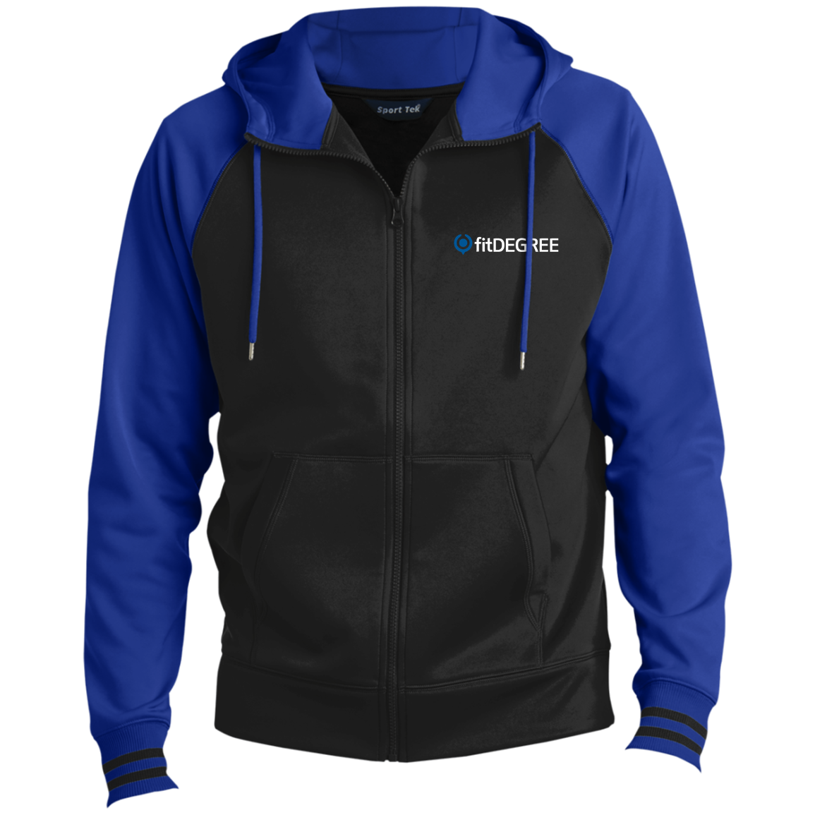 FitDegreeCustCatEMB fitDEGREE-Men's Sport-Wick® Hooded Jacket