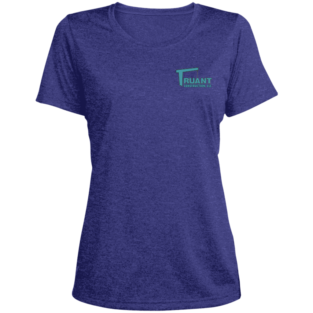 LST360 Ladies' Heather Scoop Neck Performance Tee
