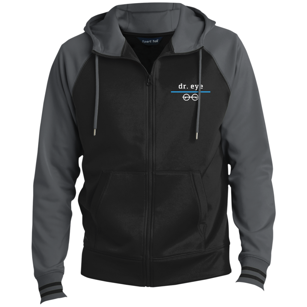 Dr. Eye-Men's Sport-Wick® Full-Zip Hooded Jacket