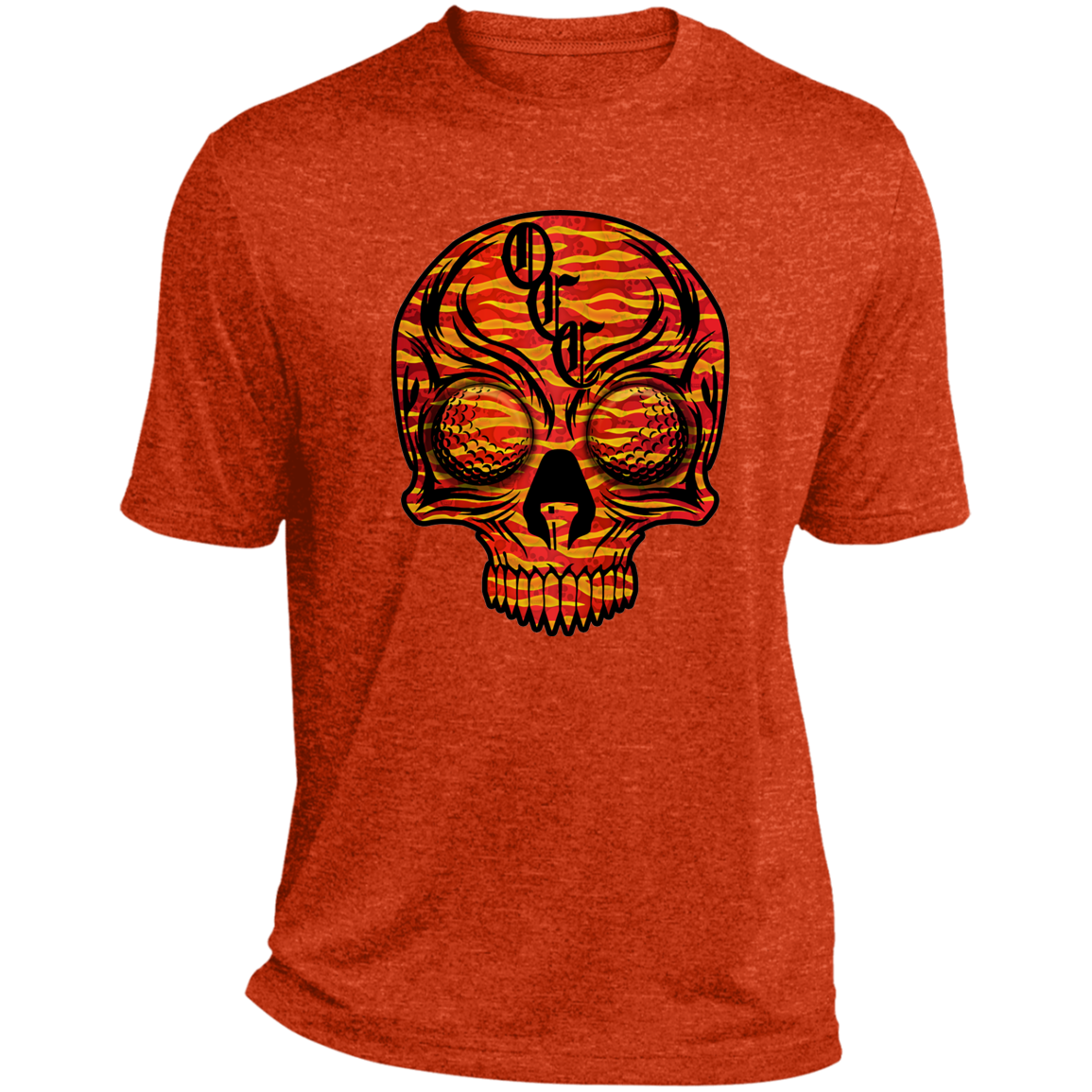 OCC SKULL 1 RED ST360 Heather Performance Tee