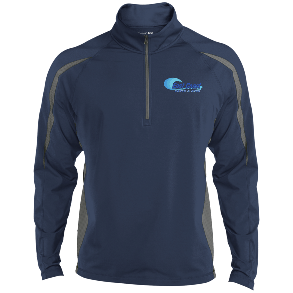 AVG-24303_Final_AVG-24303 ST851 Men's Sport Wicking Colorblock 1/2 Zip