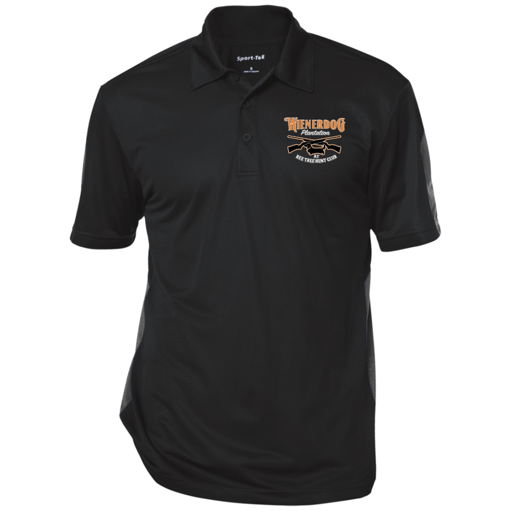 wienerdog polo ST695 Performance Textured Three-Button Polo