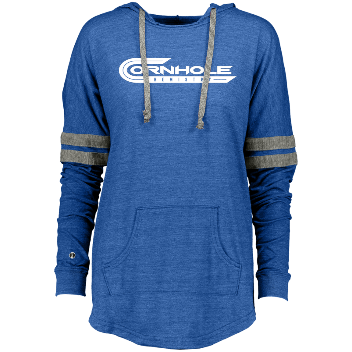 Cornhole Chemistry-Ladies Hooded Low Key Pullover