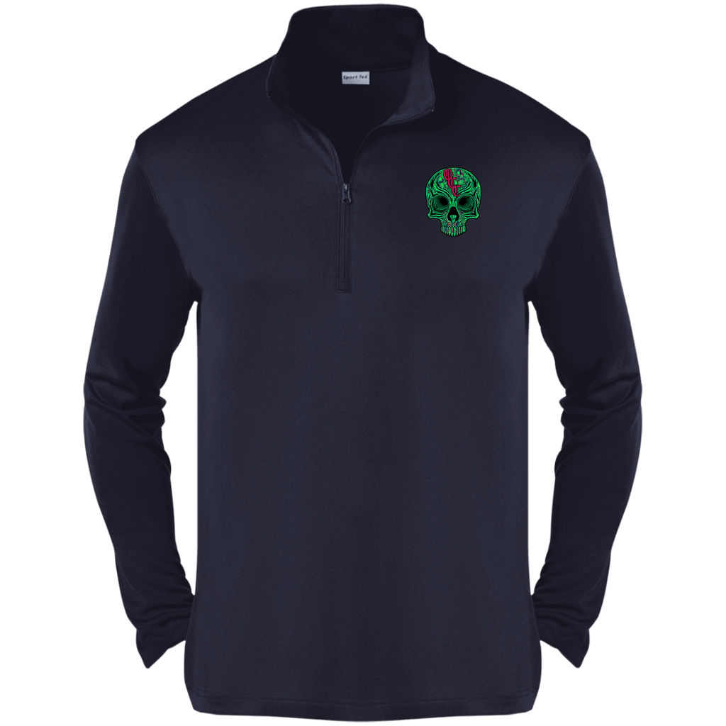 OCC SKULL 1 GRN ST357 Competitor 1/4-Zip Pullover