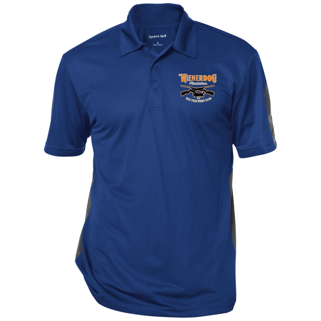 wienerdog polo ST695 Performance Textured Three-Button Polo