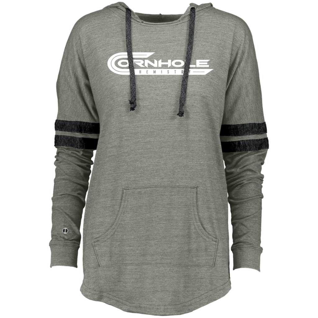 Cornhole Chemistry-Ladies Hooded Low Key Pullover