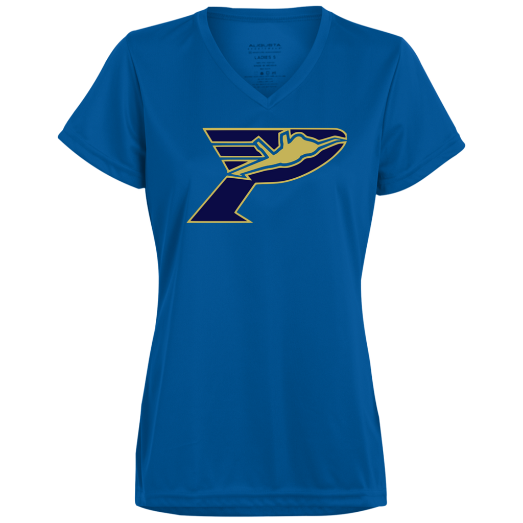 Pima Pilots-Ladies’ Moisture-Wicking V-Neck Tee