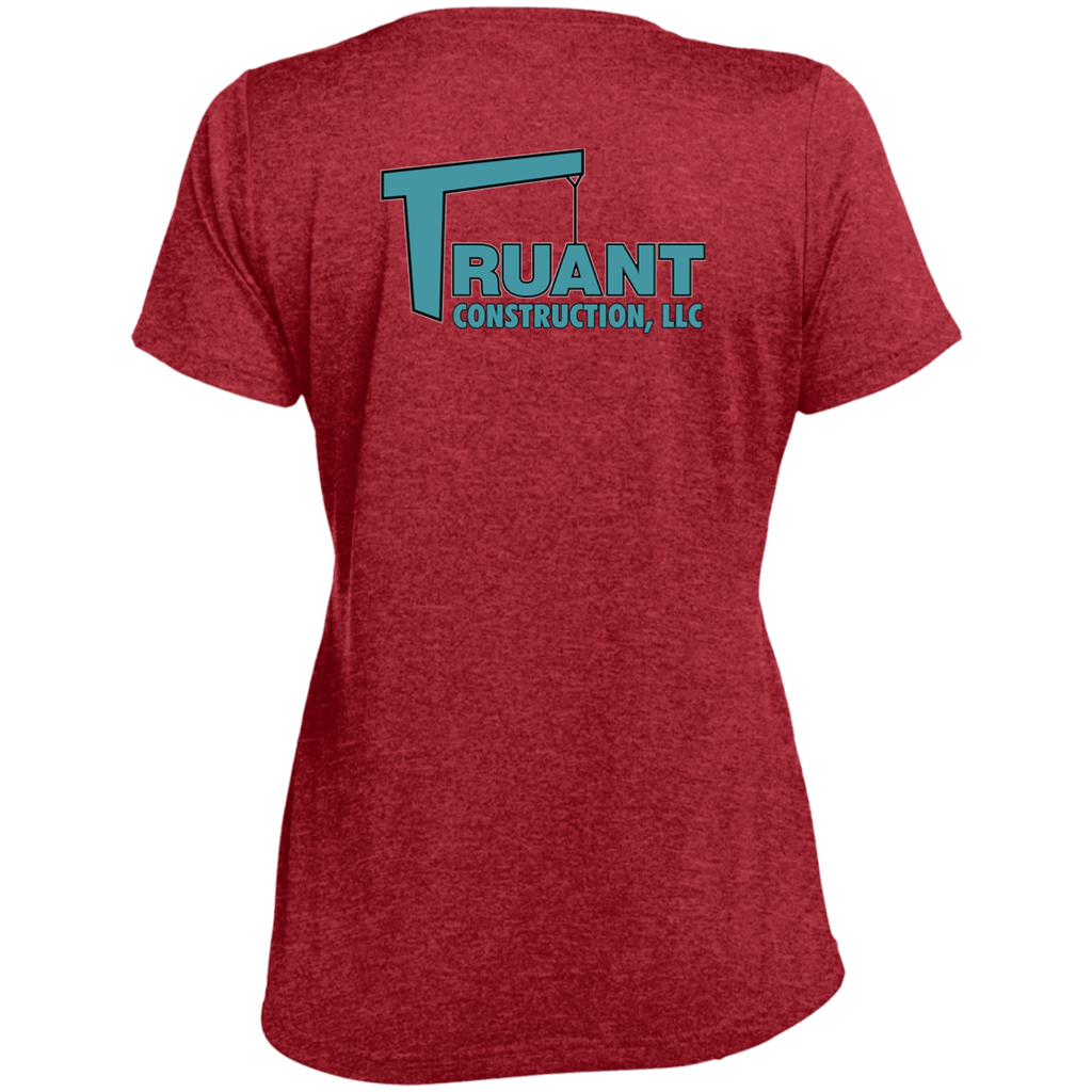 LST360 Ladies' Heather Scoop Neck Performance Tee