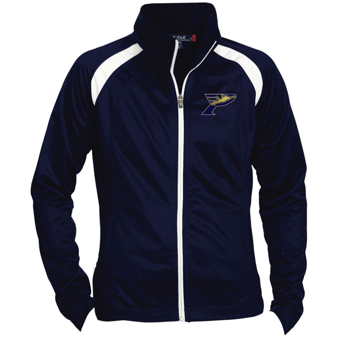 Pima Pilots-Ladies' Raglan Sleeve Warmup Jacket