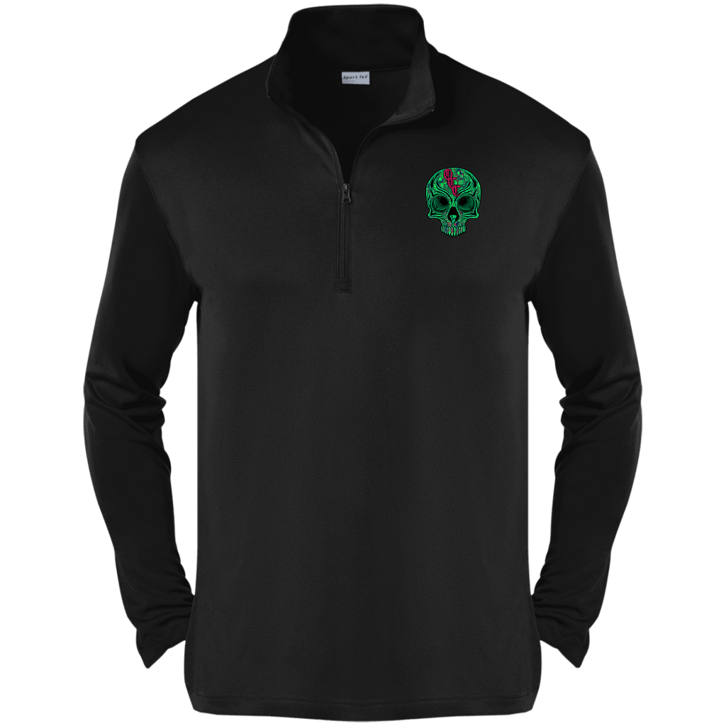 OCC SKULL 1 GRN ST357 Competitor 1/4-Zip Pullover