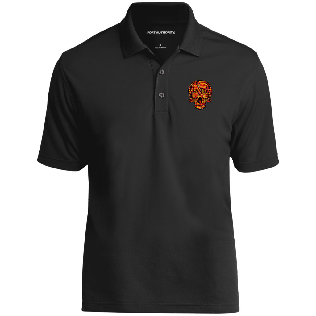 OCC SKULL 1 RED K110 Dry Zone UV Micro-Mesh Polo