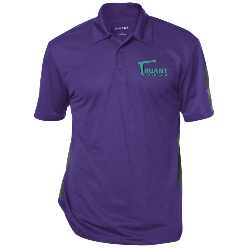truant final polo ST695 Performance Textured Three-Button Polo