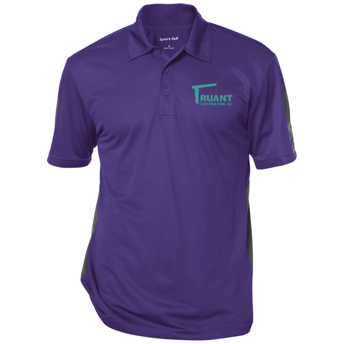 truant final polo ST695 Performance Textured Three-Button Polo