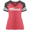 Cornhole Chemistry-Ladies' Game V-Neck T-Shirt