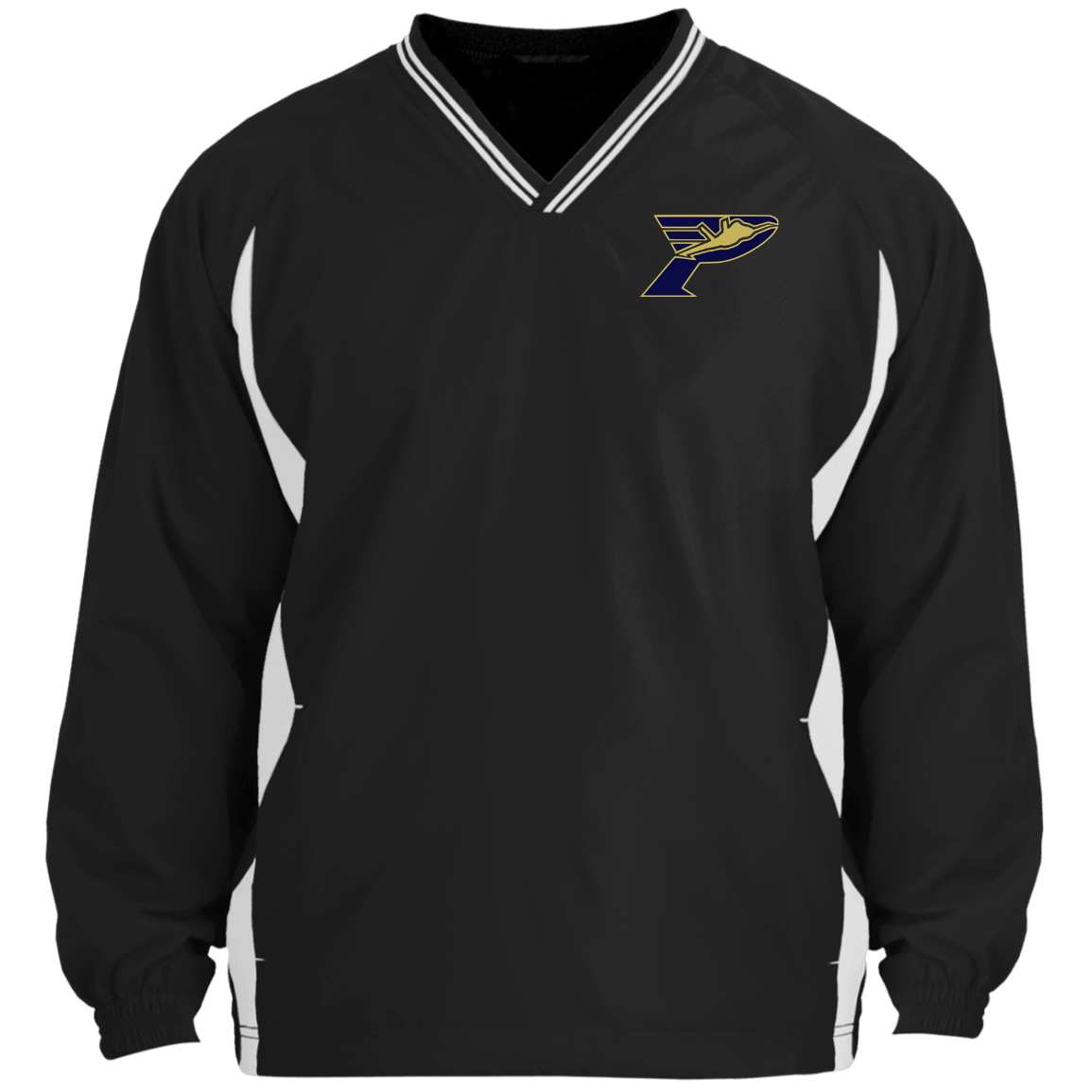 Pima Pilots-Tipped V-Neck Wind Shirt