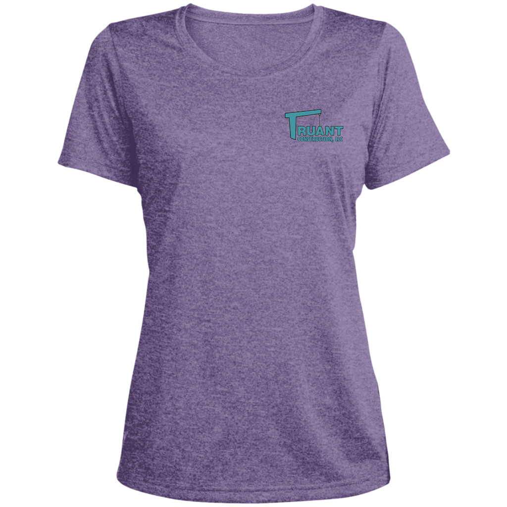 LST360 Ladies' Heather Scoop Neck Performance Tee