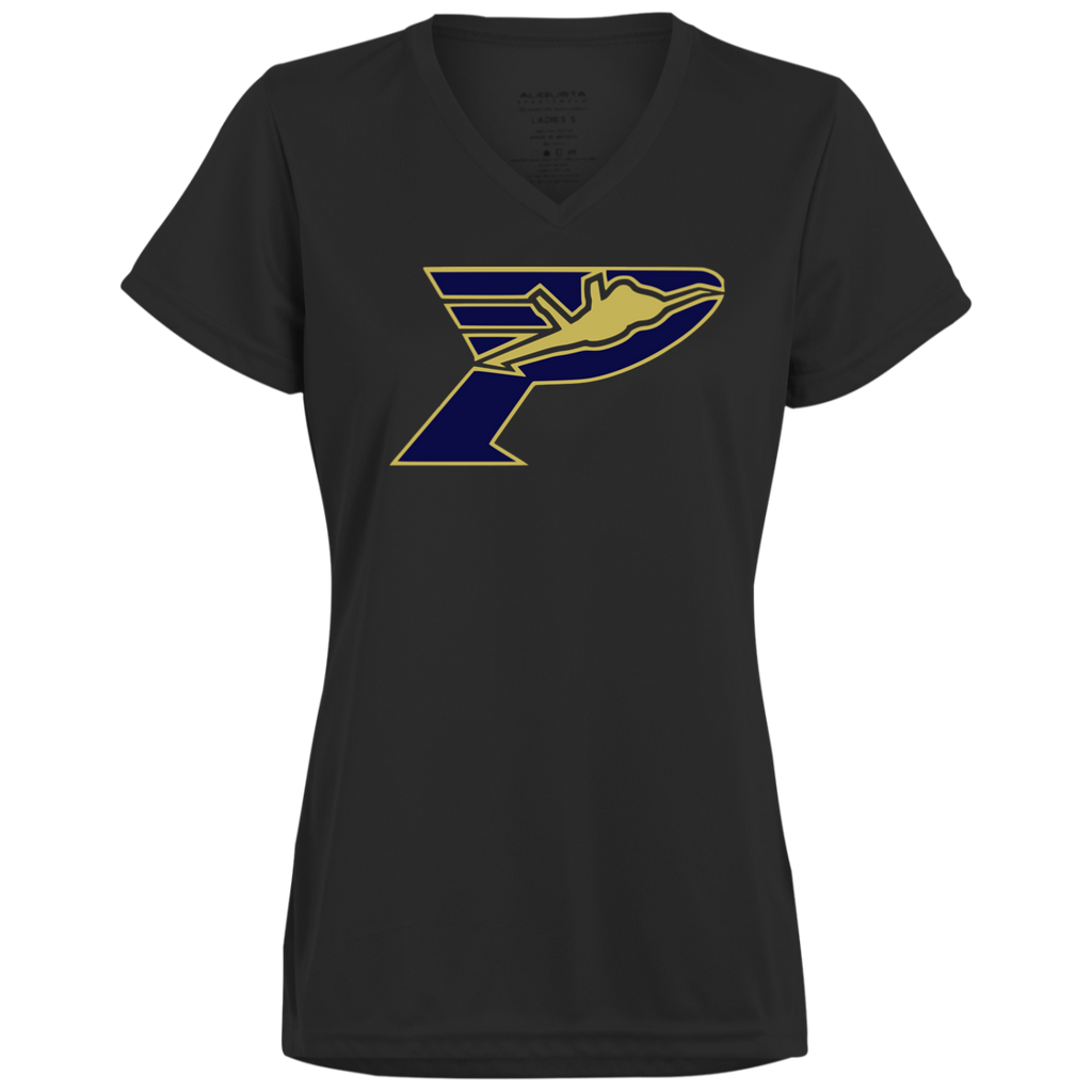 Pima Pilots-Ladies’ Moisture-Wicking V-Neck Tee