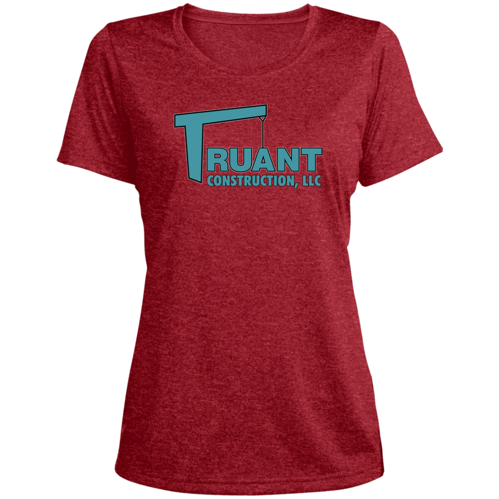truant final polo LST360 Ladies' Heather Scoop Neck Performance Tee
