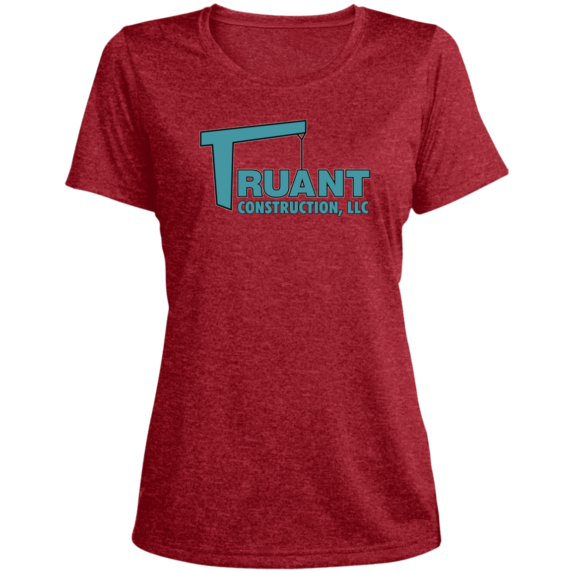 truant final polo LST360 Ladies' Heather Scoop Neck Performance Tee