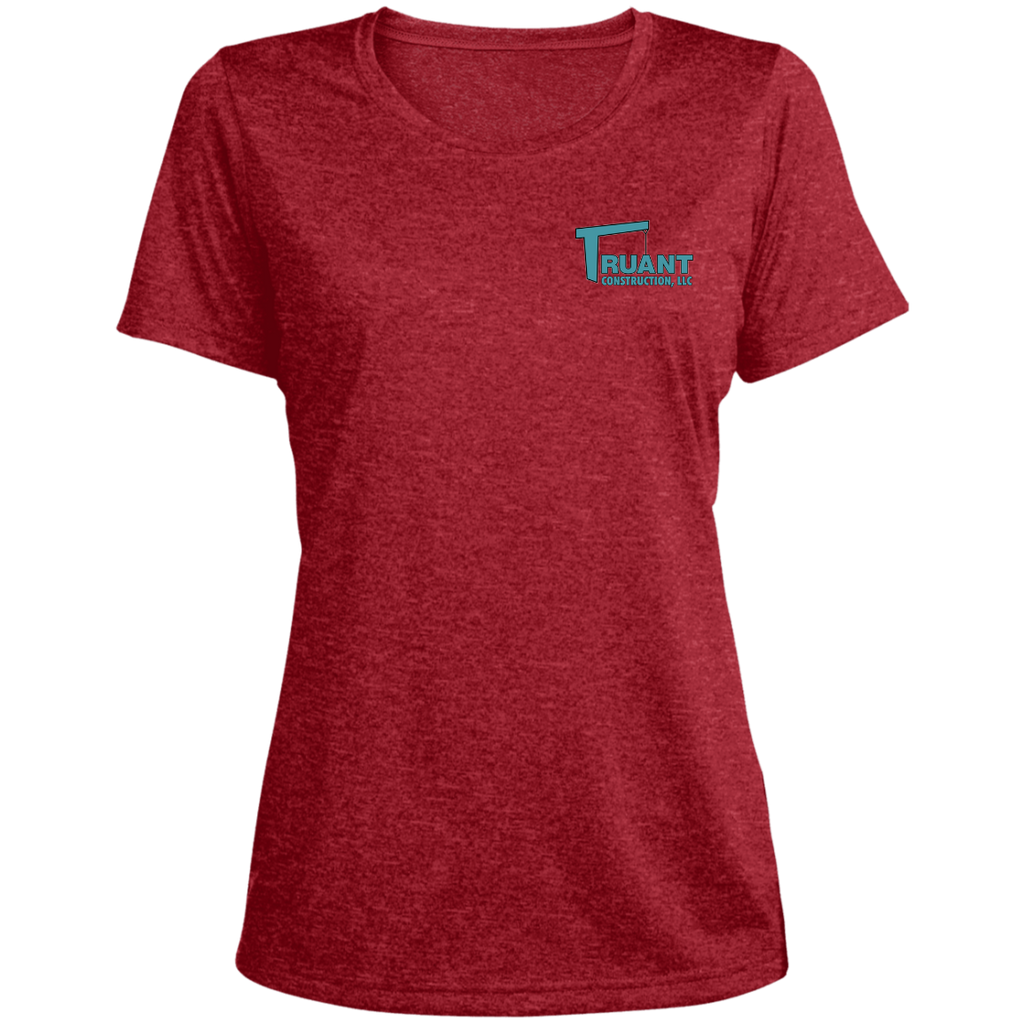 LST360 Ladies' Heather Scoop Neck Performance Tee